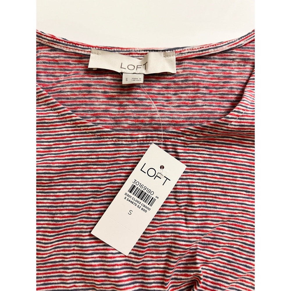 🆕 NWT LOFT Twist Tie Front Tee - Picture 5 of 9